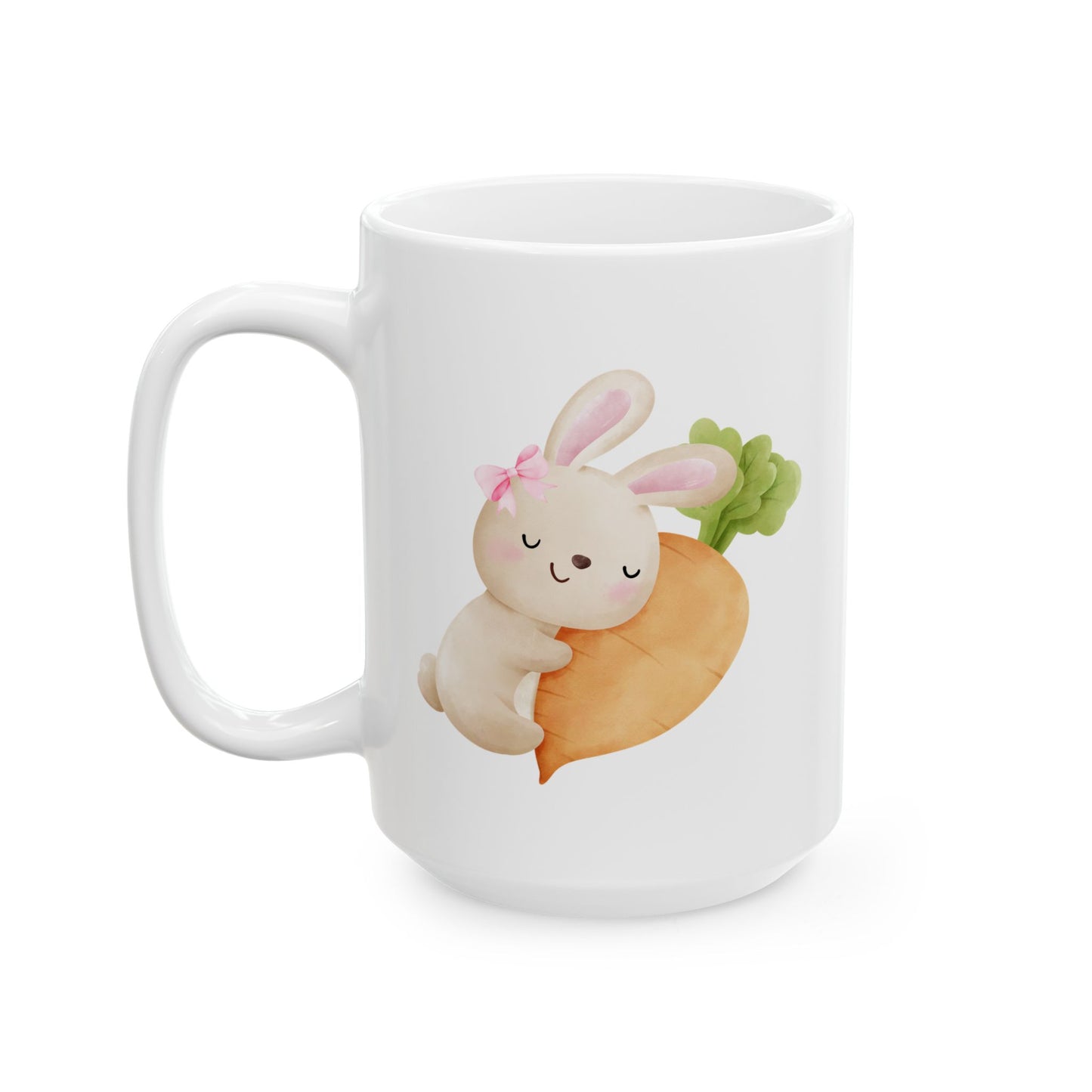 ☕ Too Cute to Handle... but I’ll take my coffee anyway! Cute Bunny Mug – Easter Gift🐾