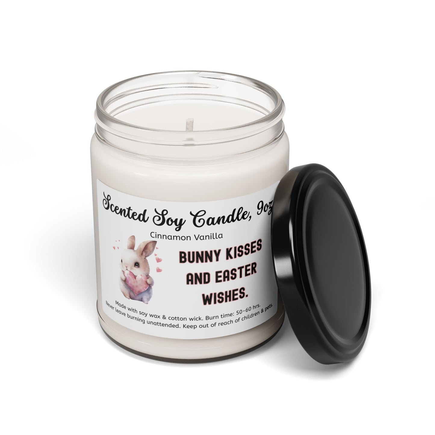 🐰 Bunny Kisses and Easter Wishes.  Scented Soy Candle 9oz 🐣
