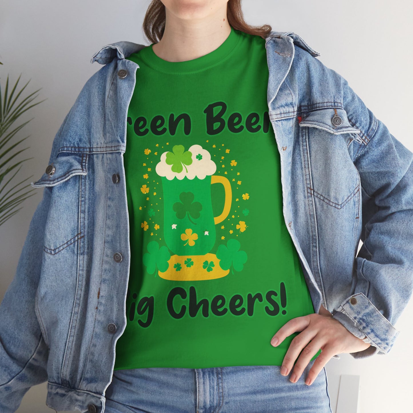 Green Beer, Big Cheers! - St. Patrick's Day Unisex Heavy Cotton Tee