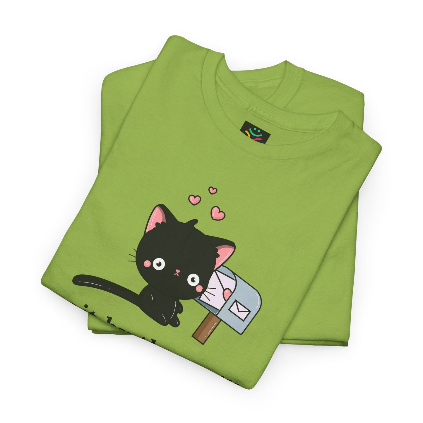 Cute Cat Love Tee - I’d Wait by the Mailbox Forever If It meant getting love from you!