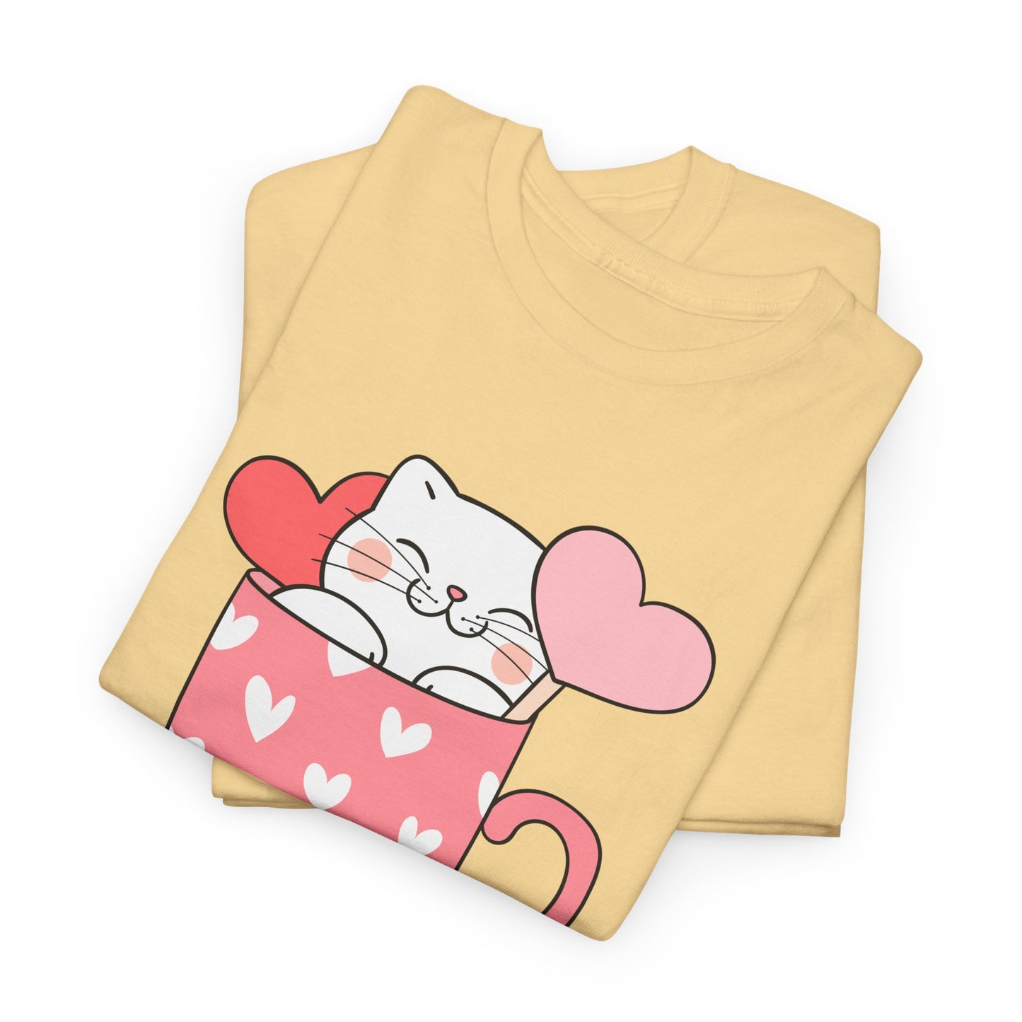 Cute Cat Love Unisex Heavy Cotton Tee - You're the Reason I’m Grinning Like a Cat!