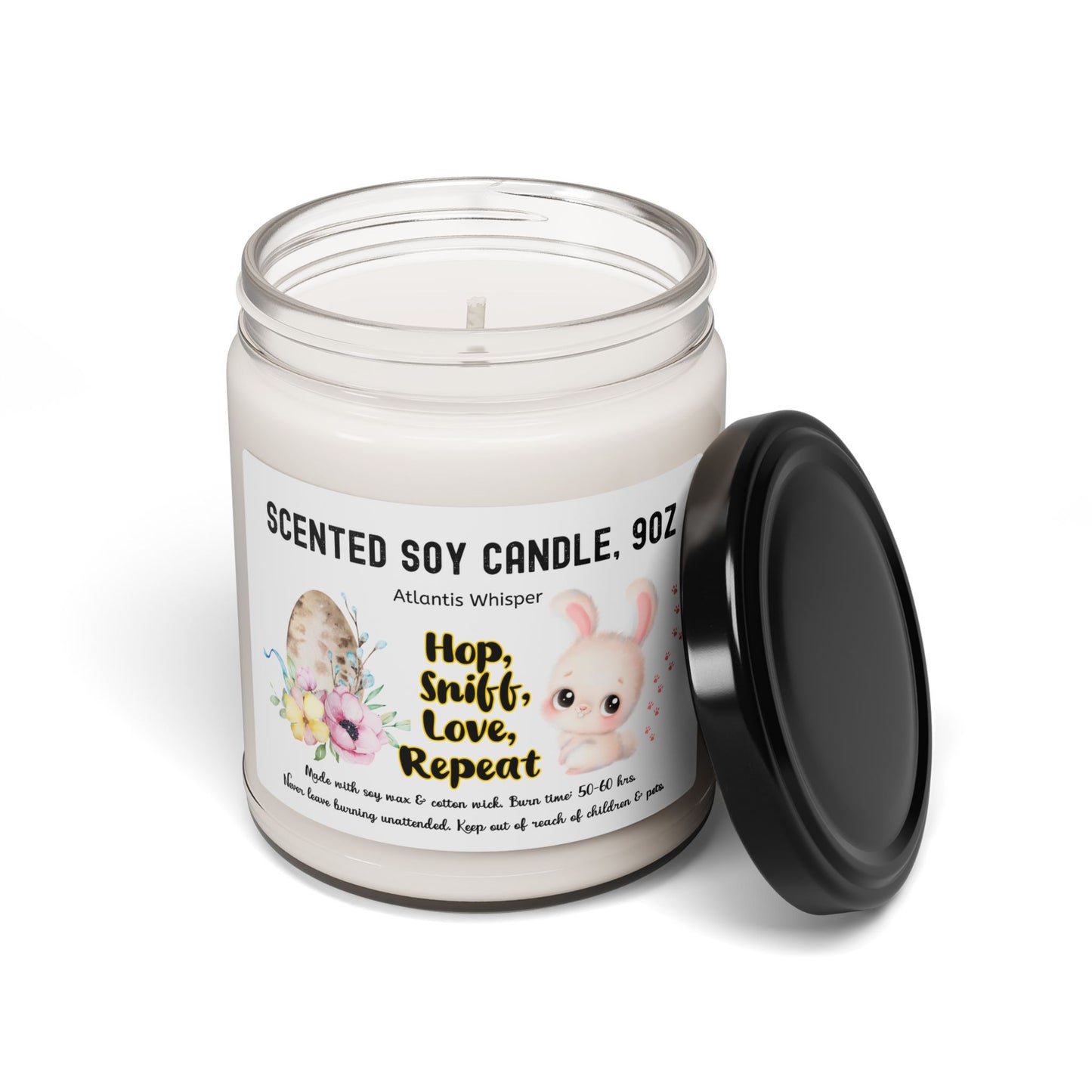 Scented Soy Candle – Bunny Lover Gift, 9oz Spring Aroma