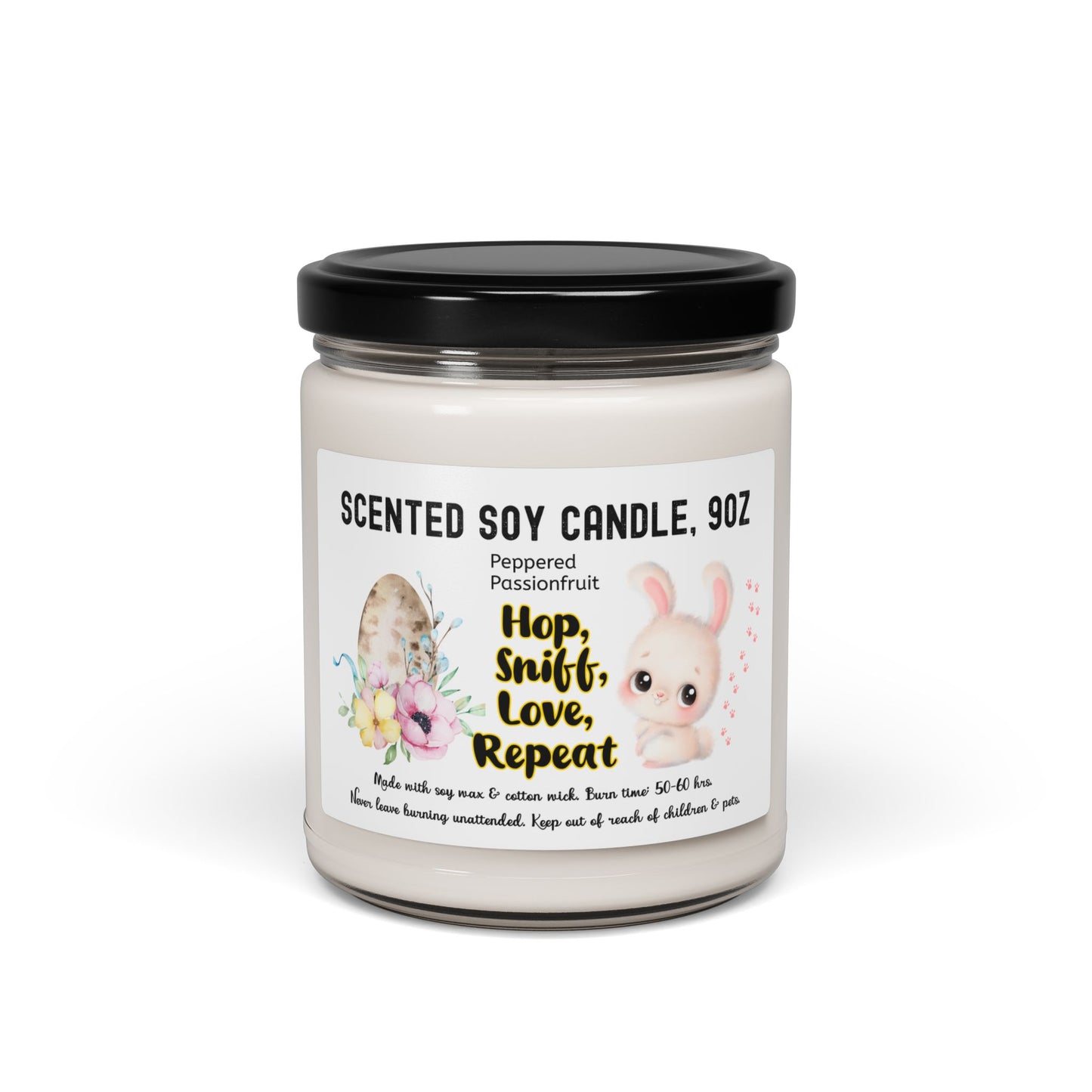 Scented Soy Candle – Bunny Lover Gift, 9oz Spring Aroma