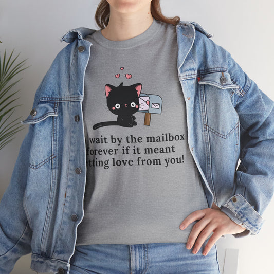 Cute Cat Love T‑Shirt – Funny Romantic Gift for Cat Lovers