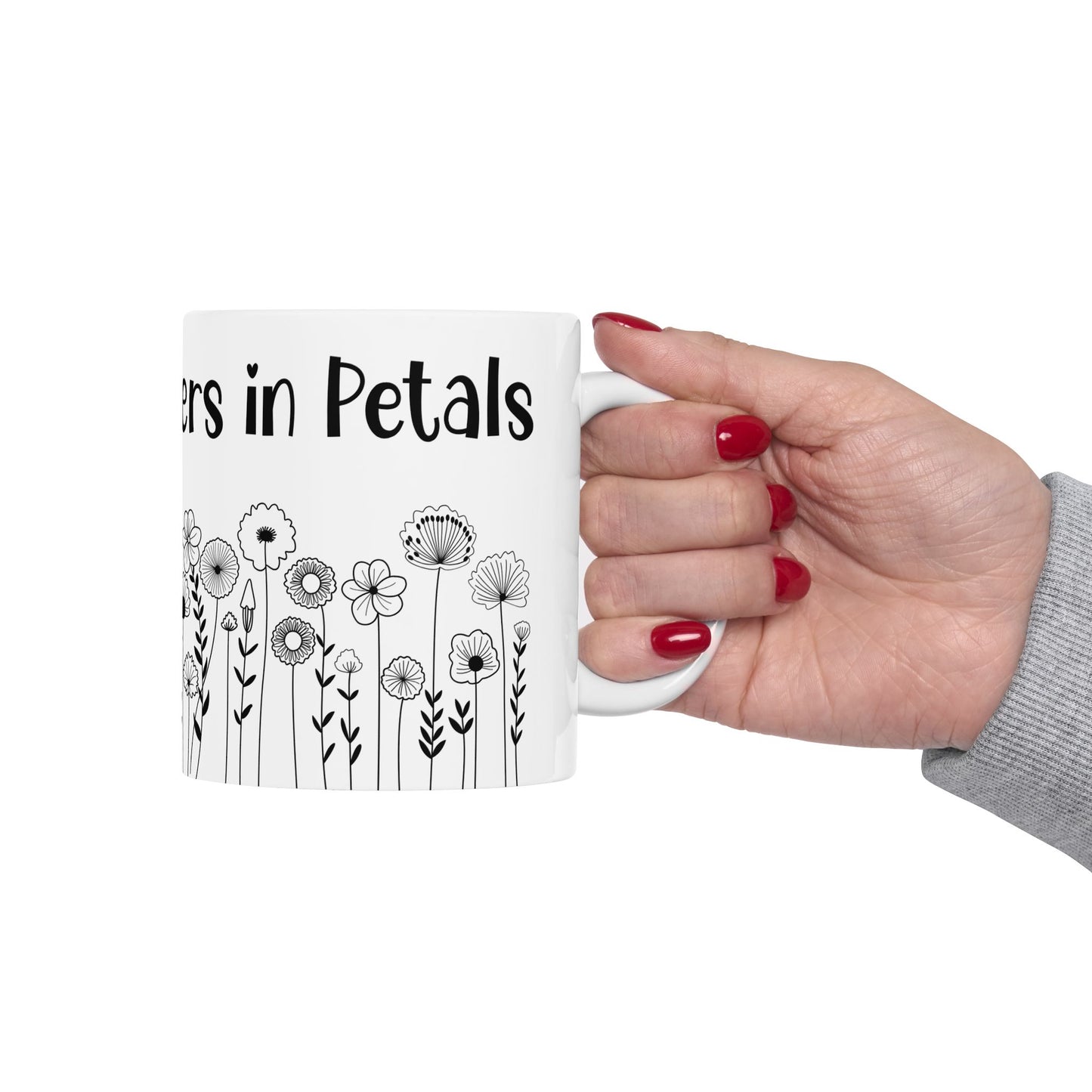 Eco‑Friendly Floral Mug – Spring Petal Tea & Coffee 11&15oz