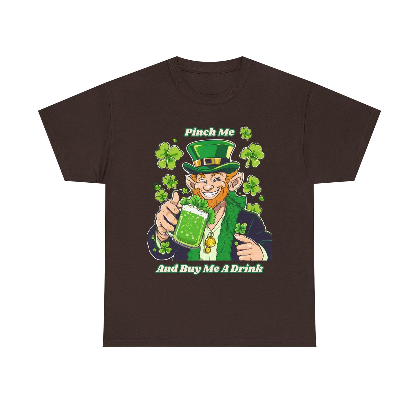 St. Patrick's Day Unisex Heavy Cotton Tee - "Pinch Me and Buy Me a Drink"