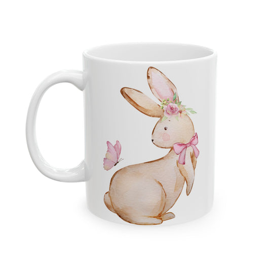 🐰 Bunny Ears, Spring Cheers & Coffee Here Mug! The Perfect Mug for Cozy Mornings! 🌸