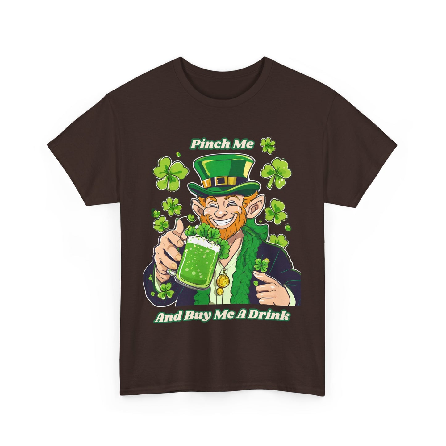 St. Patrick's Day Unisex Heavy Cotton Tee - "Pinch Me and Buy Me a Drink"