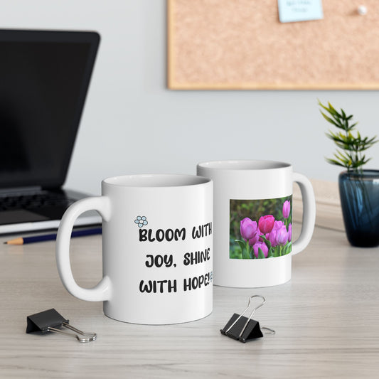 Inspirational Floral Mug – Nature Lover Gift for Coffee Joy