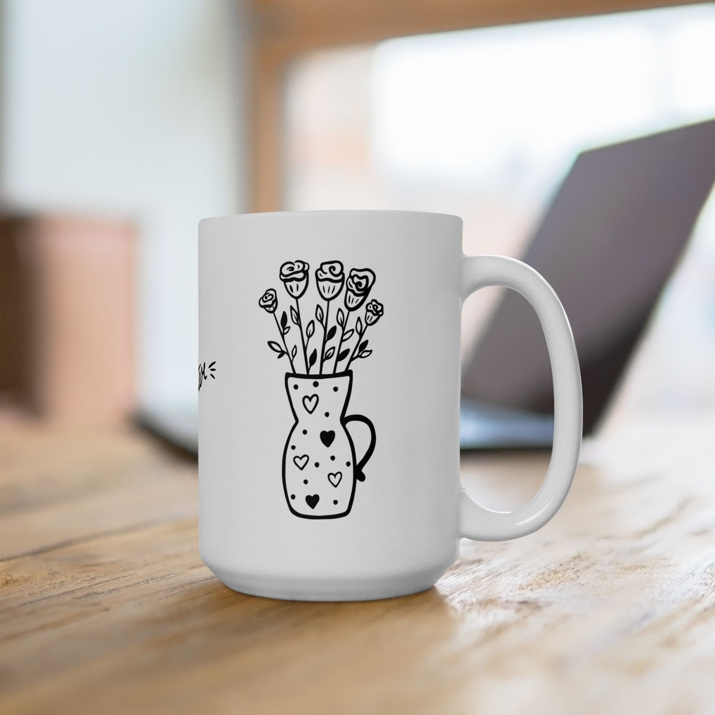 Spring vibes & Coffee highs - Easter Vibes Ceramic Coffee Mug - Perfect for Spring Celebrations