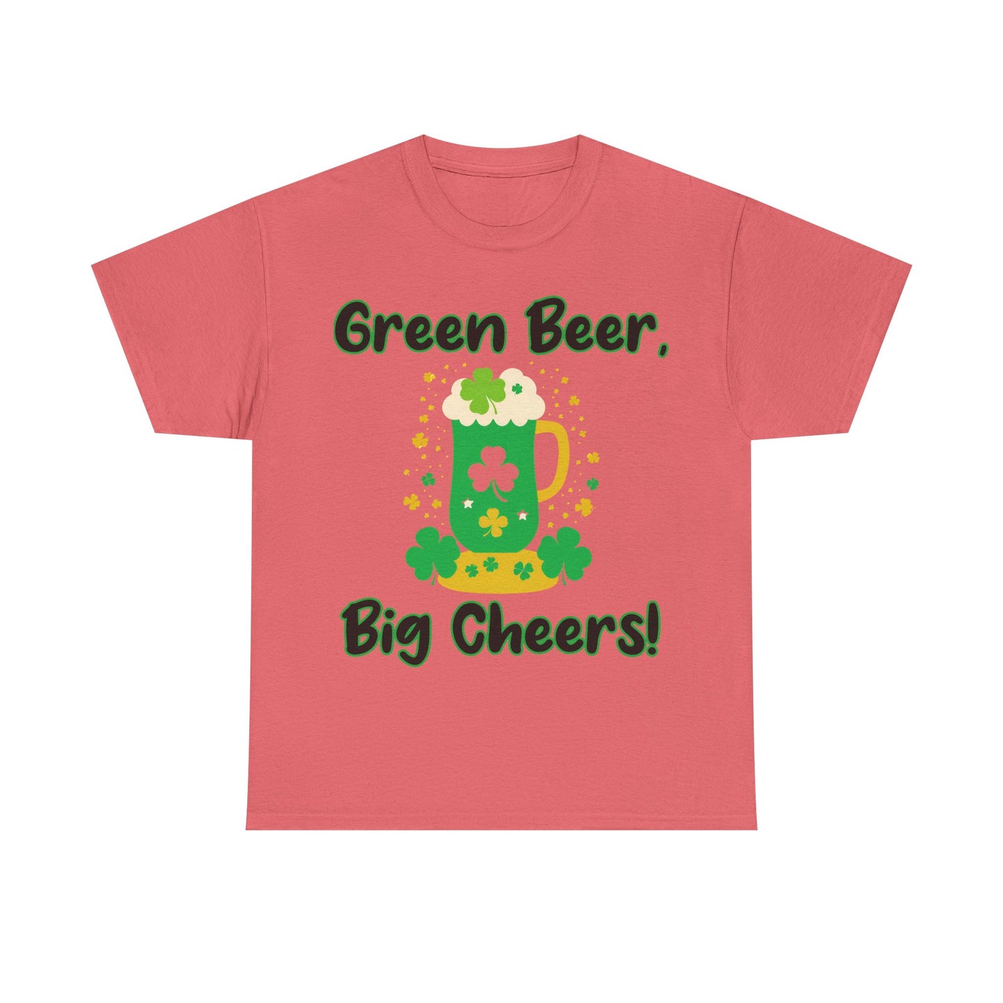 Green Beer, Big Cheers! - St. Patrick's Day Unisex Heavy Cotton Tee