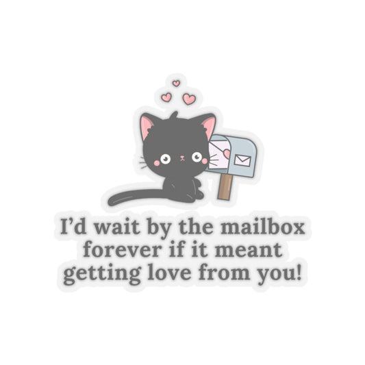 Cute Cat Mailbox Kiss-Cut Stickers - Perfect for Love Notes and Gifts