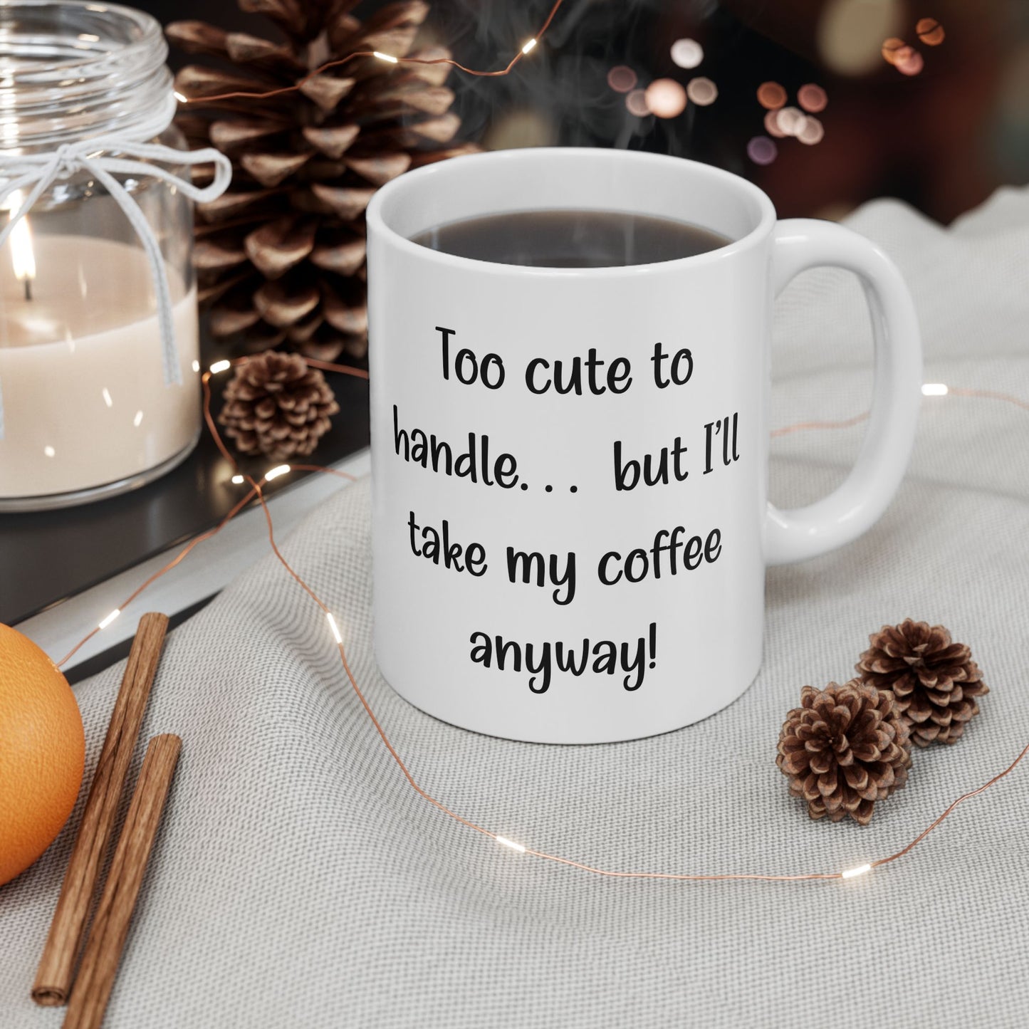 ☕ Too Cute to Handle... but I’ll take my coffee anyway! Cute Bunny Mug – Easter Gift🐾
