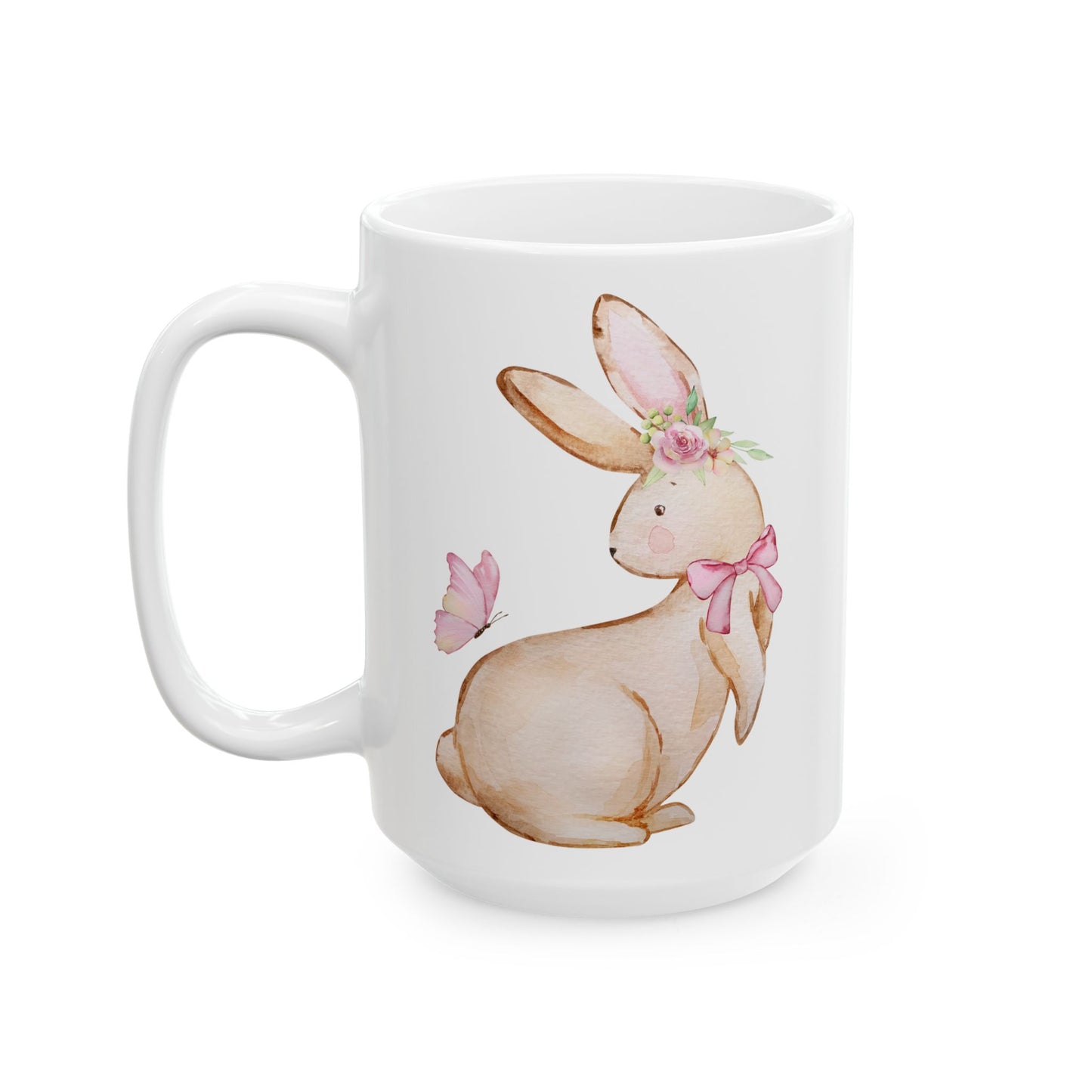🐰 Bunny Ears, Spring Cheers & Coffee Here Mug! The Perfect Mug for Cozy Mornings! 🌸