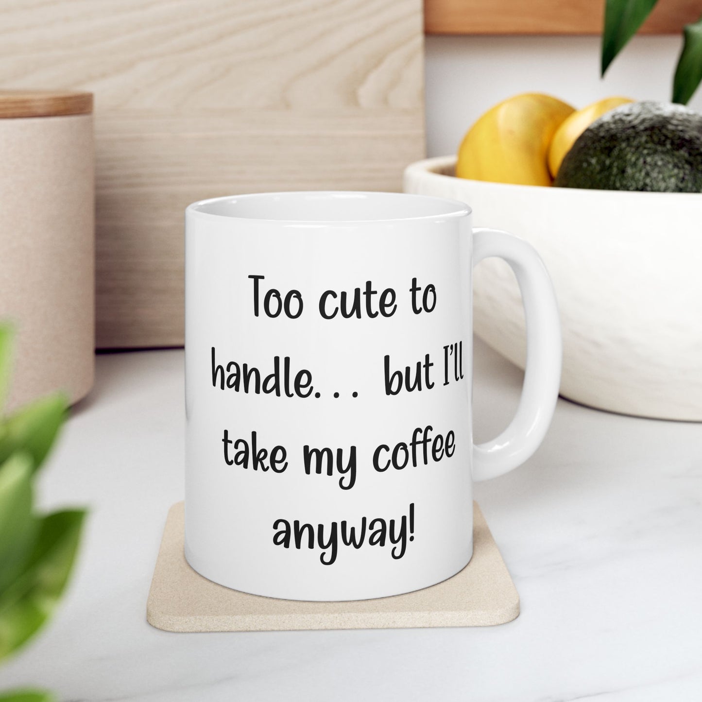 ☕ Too Cute to Handle... but I’ll take my coffee anyway! Cute Bunny Mug – Easter Gift🐾