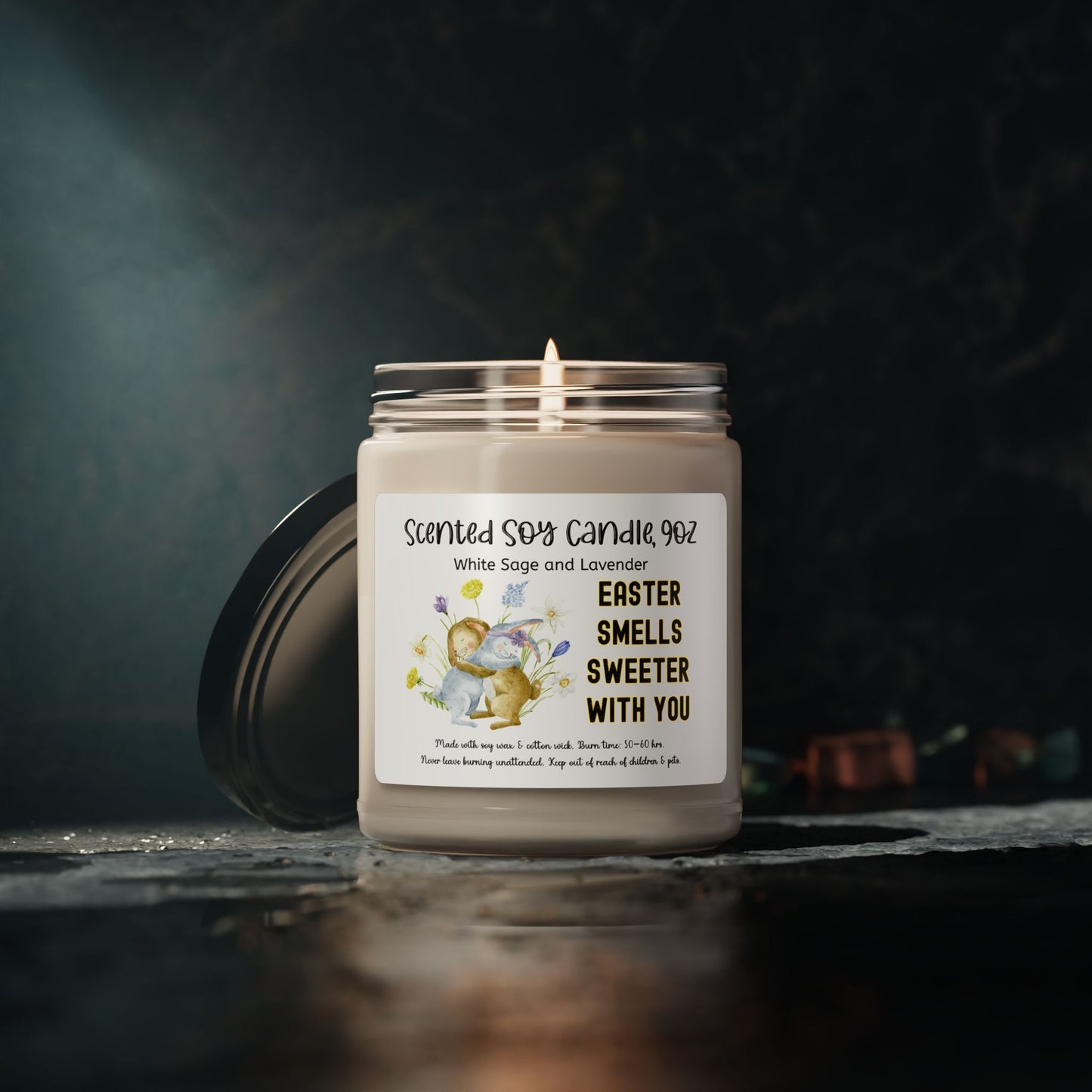 Easter Smells Sweeter With You - Scented Soy Candle - 9oz