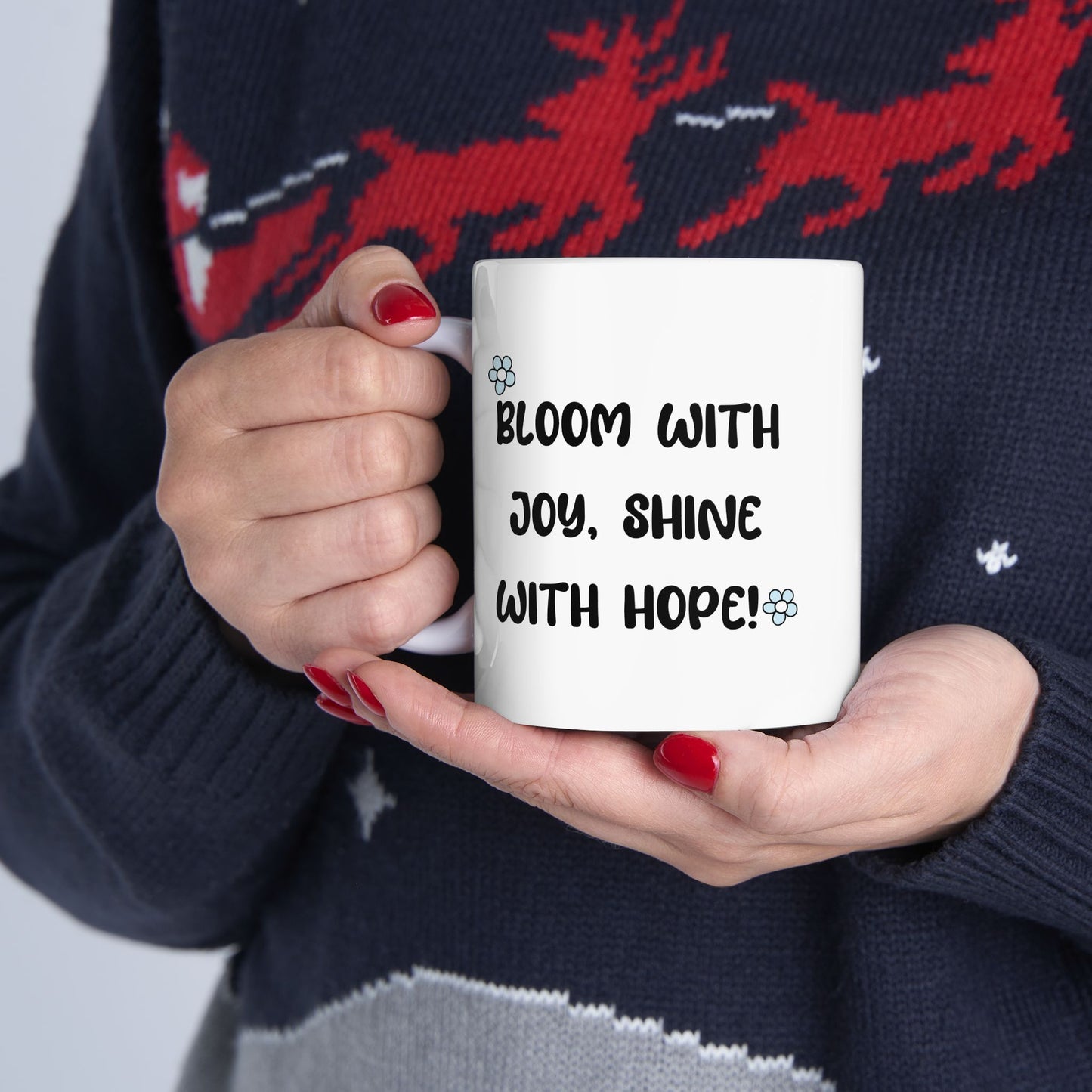 Inspirational Floral Mug – Nature Lover Gift for Coffee Joy