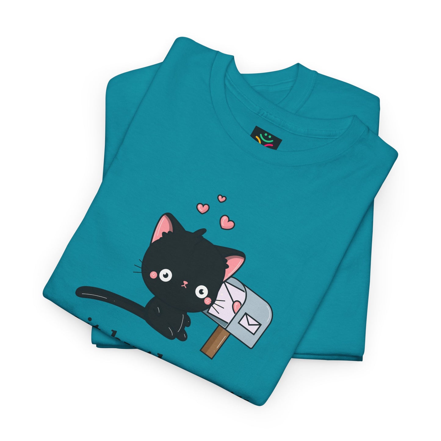 Cute Cat Love Tee - I’d Wait by the Mailbox Forever If It meant getting love from you!