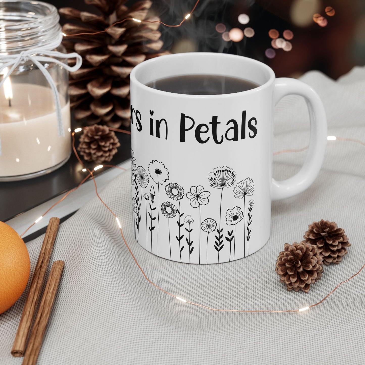 Eco‑Friendly Floral Mug – Spring Petal Tea & Coffee 11&15oz