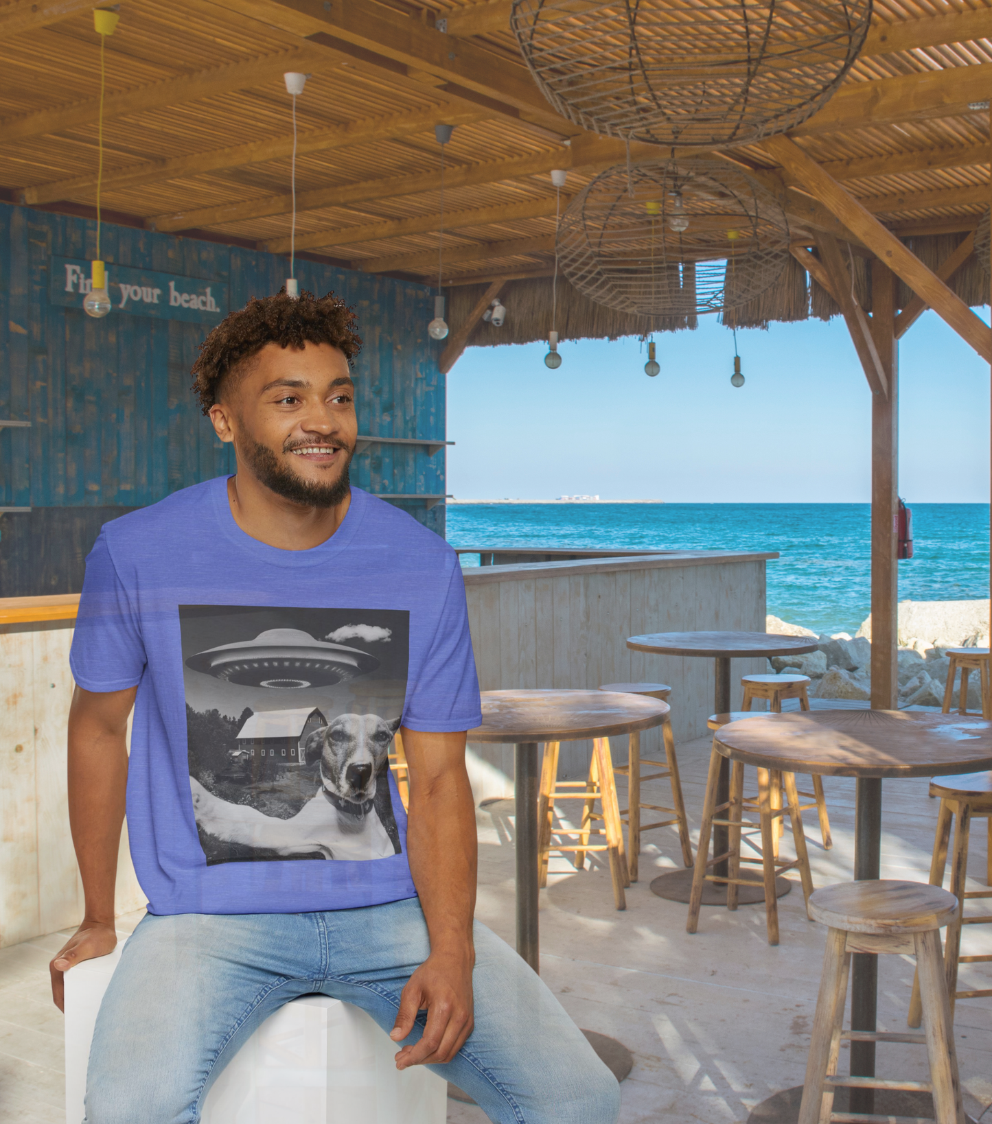 Dog Selfie Twist Unisex Softstyle Graphic Tee - Perfect Gift for Dog Lovers