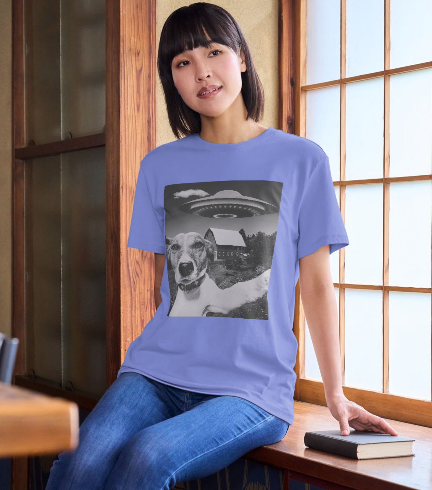 Dog Selfie Twist Unisex Softstyle Graphic Tee - Perfect Gift for Dog Lovers
