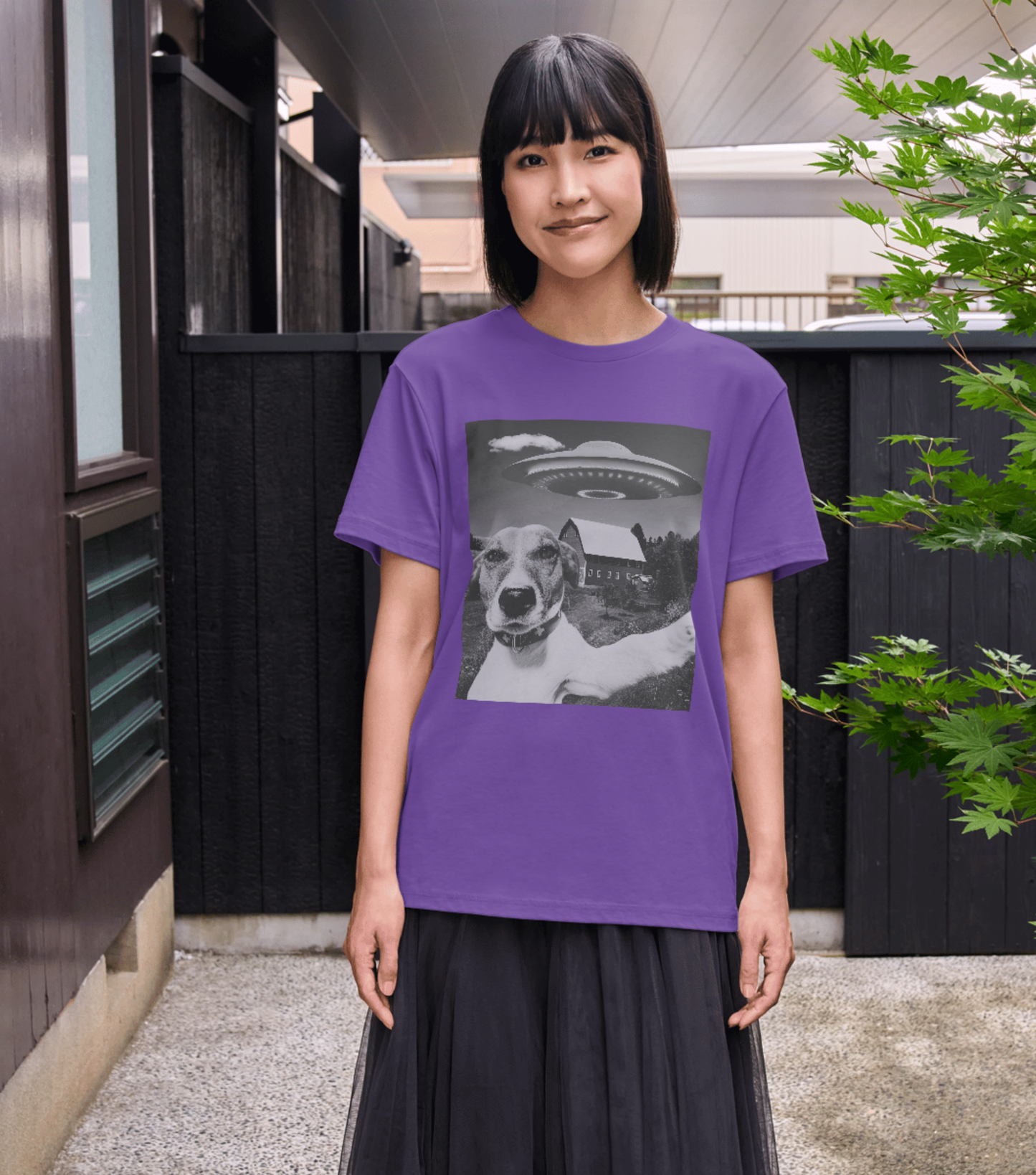 Dog Selfie Twist Unisex Softstyle Graphic Tee - Perfect Gift for Dog Lovers